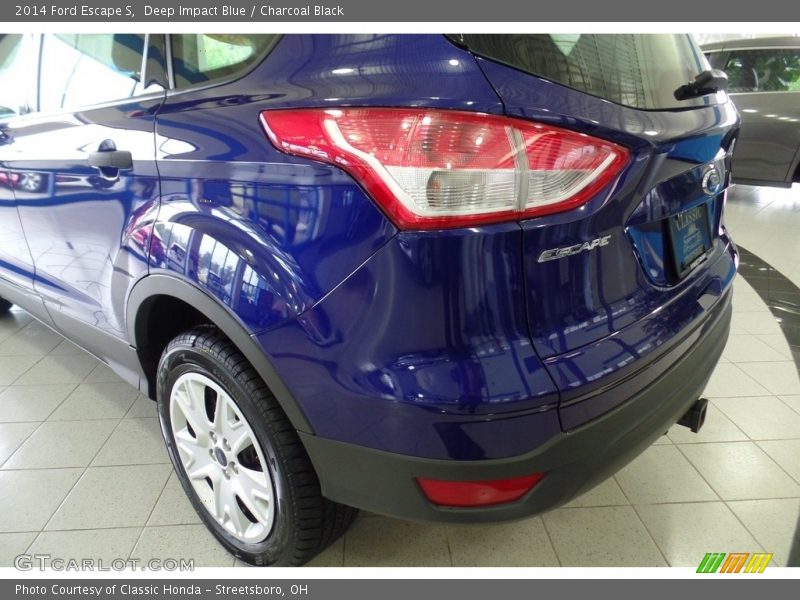 Deep Impact Blue / Charcoal Black 2014 Ford Escape S