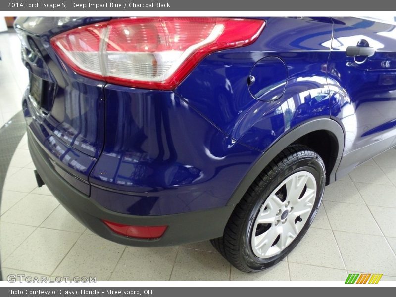 Deep Impact Blue / Charcoal Black 2014 Ford Escape S