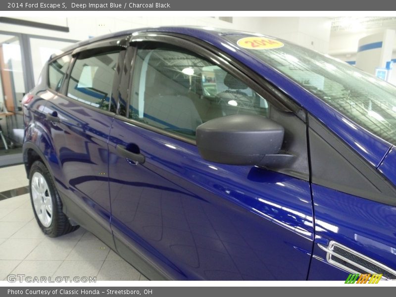 Deep Impact Blue / Charcoal Black 2014 Ford Escape S
