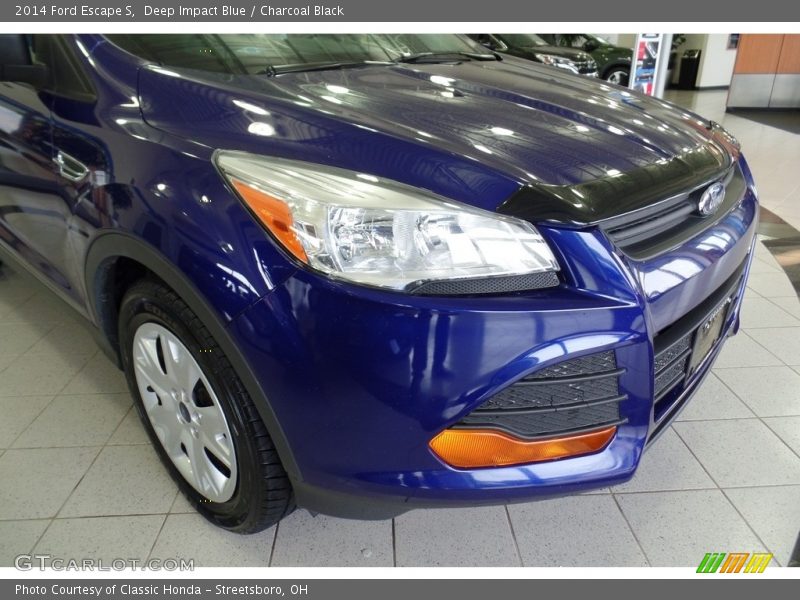 Deep Impact Blue / Charcoal Black 2014 Ford Escape S