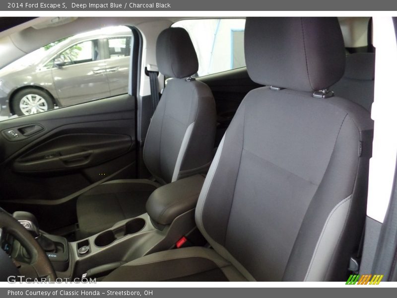 Deep Impact Blue / Charcoal Black 2014 Ford Escape S