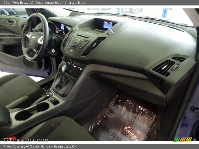 Deep Impact Blue / Charcoal Black 2014 Ford Escape S