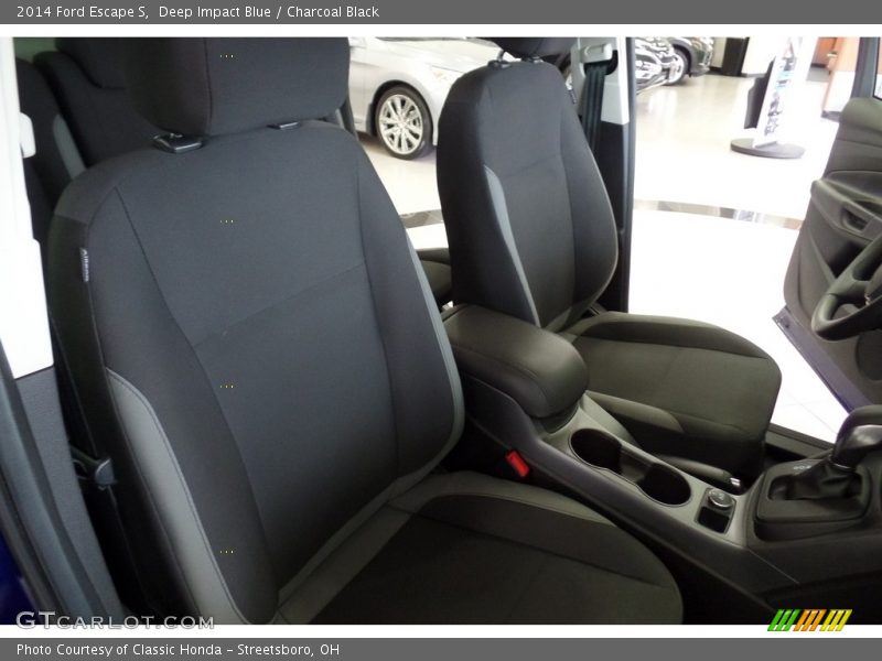 Deep Impact Blue / Charcoal Black 2014 Ford Escape S