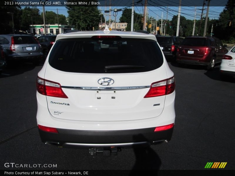 Monaco White / Black 2013 Hyundai Santa Fe GLS AWD