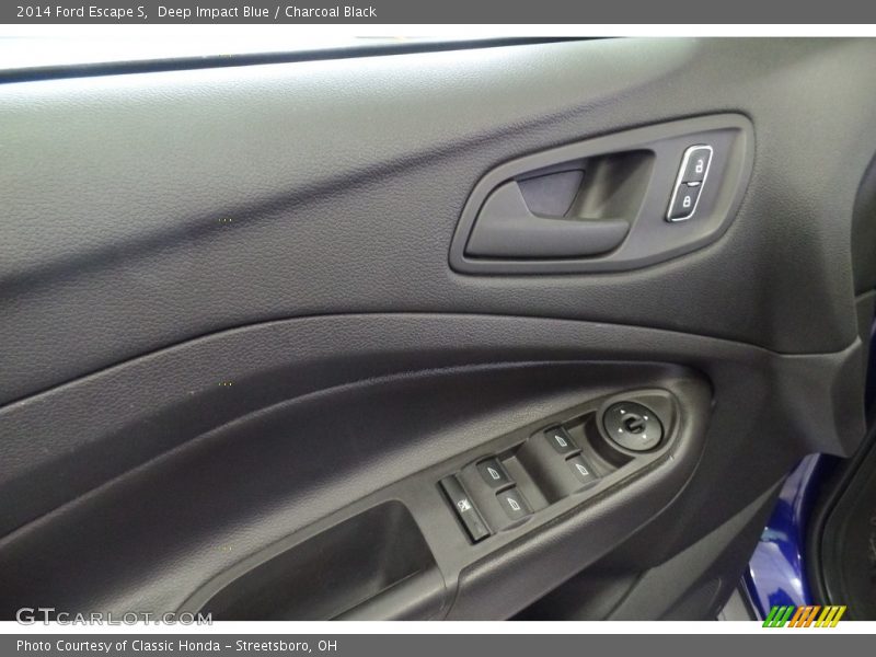 Deep Impact Blue / Charcoal Black 2014 Ford Escape S