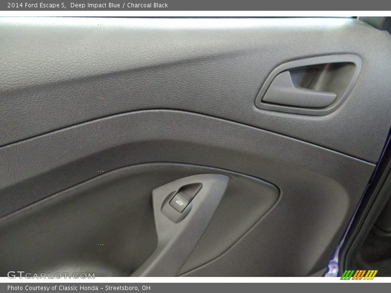 Deep Impact Blue / Charcoal Black 2014 Ford Escape S