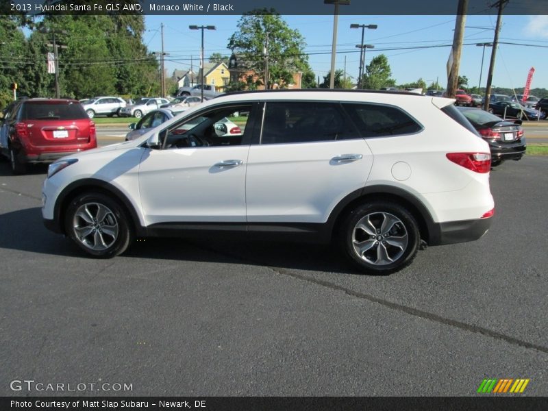 Monaco White / Black 2013 Hyundai Santa Fe GLS AWD
