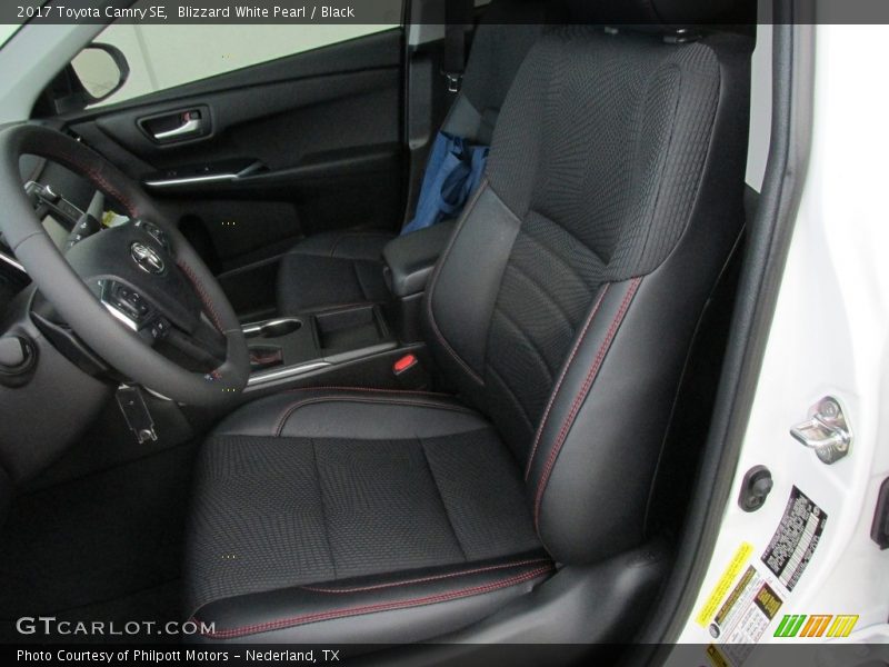 Front Seat of 2017 Camry SE