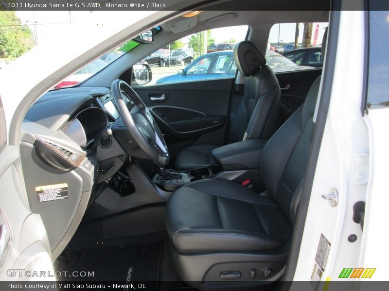 Monaco White / Black 2013 Hyundai Santa Fe GLS AWD