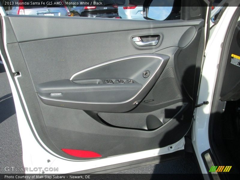 Monaco White / Black 2013 Hyundai Santa Fe GLS AWD