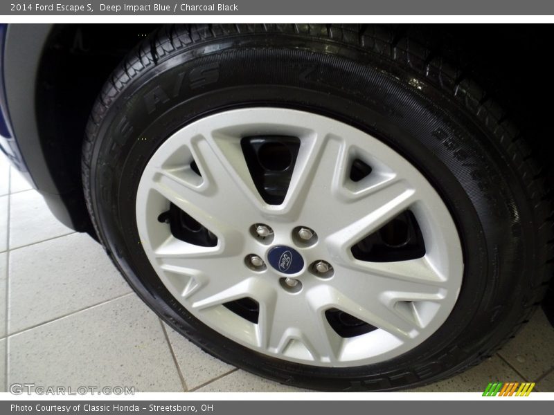 Deep Impact Blue / Charcoal Black 2014 Ford Escape S