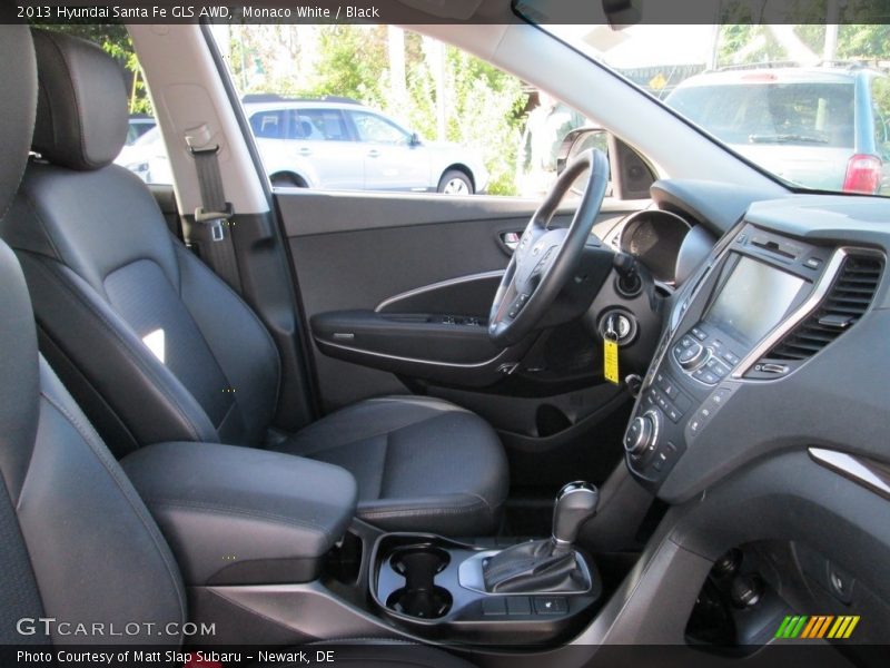 Monaco White / Black 2013 Hyundai Santa Fe GLS AWD