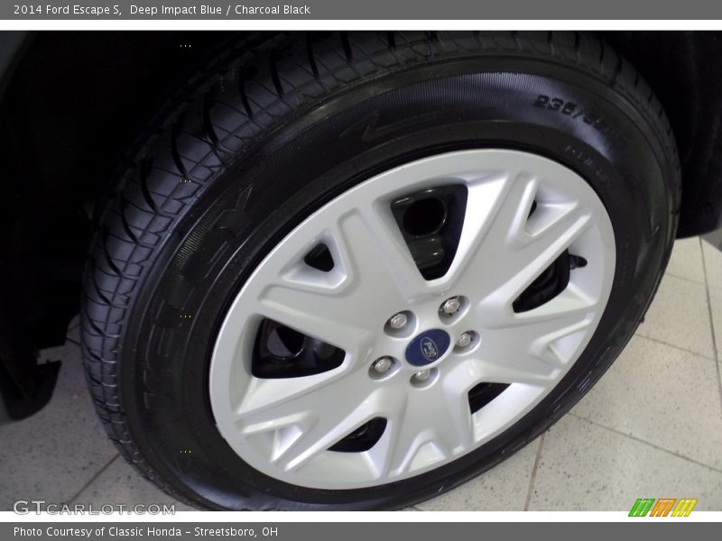 Deep Impact Blue / Charcoal Black 2014 Ford Escape S