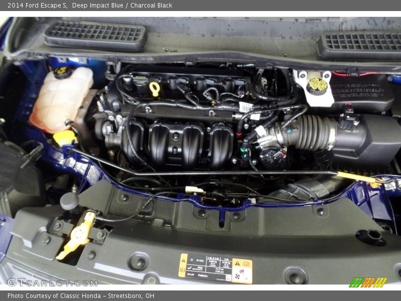 Deep Impact Blue / Charcoal Black 2014 Ford Escape S