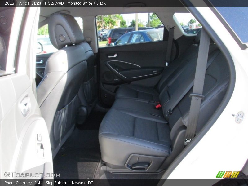 Monaco White / Black 2013 Hyundai Santa Fe GLS AWD