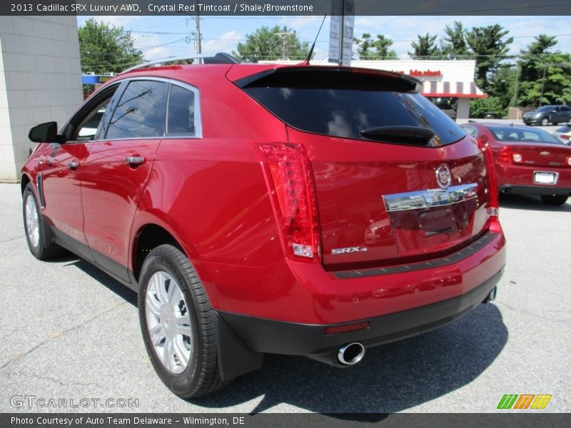 Crystal Red Tintcoat / Shale/Brownstone 2013 Cadillac SRX Luxury AWD