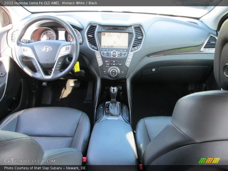 Monaco White / Black 2013 Hyundai Santa Fe GLS AWD