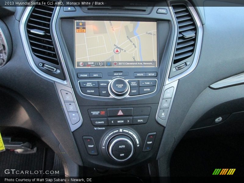 Monaco White / Black 2013 Hyundai Santa Fe GLS AWD