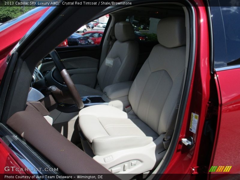 Crystal Red Tintcoat / Shale/Brownstone 2013 Cadillac SRX Luxury AWD