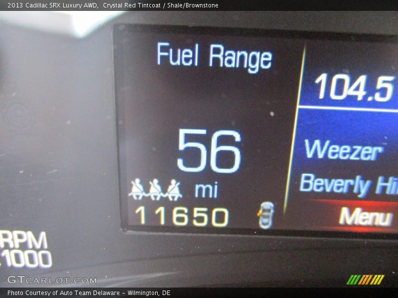 Crystal Red Tintcoat / Shale/Brownstone 2013 Cadillac SRX Luxury AWD