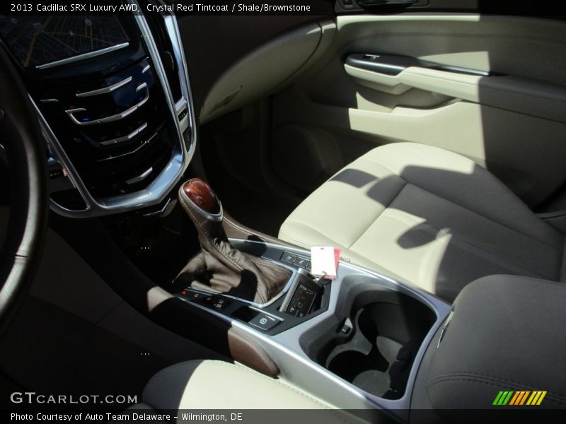Crystal Red Tintcoat / Shale/Brownstone 2013 Cadillac SRX Luxury AWD
