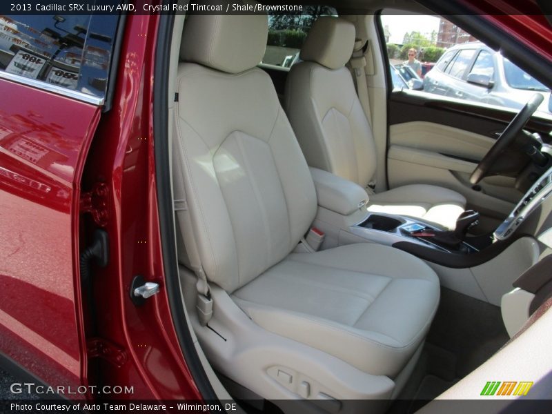 Crystal Red Tintcoat / Shale/Brownstone 2013 Cadillac SRX Luxury AWD