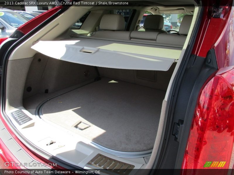 Crystal Red Tintcoat / Shale/Brownstone 2013 Cadillac SRX Luxury AWD