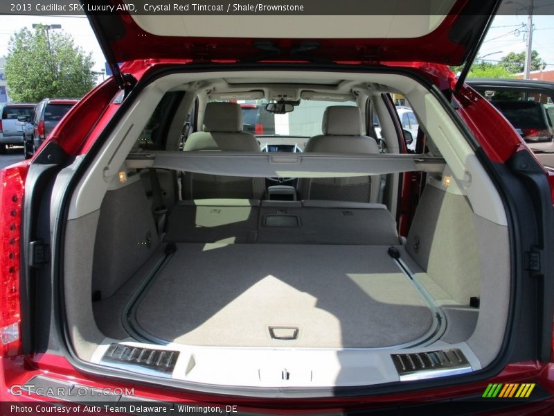 Crystal Red Tintcoat / Shale/Brownstone 2013 Cadillac SRX Luxury AWD