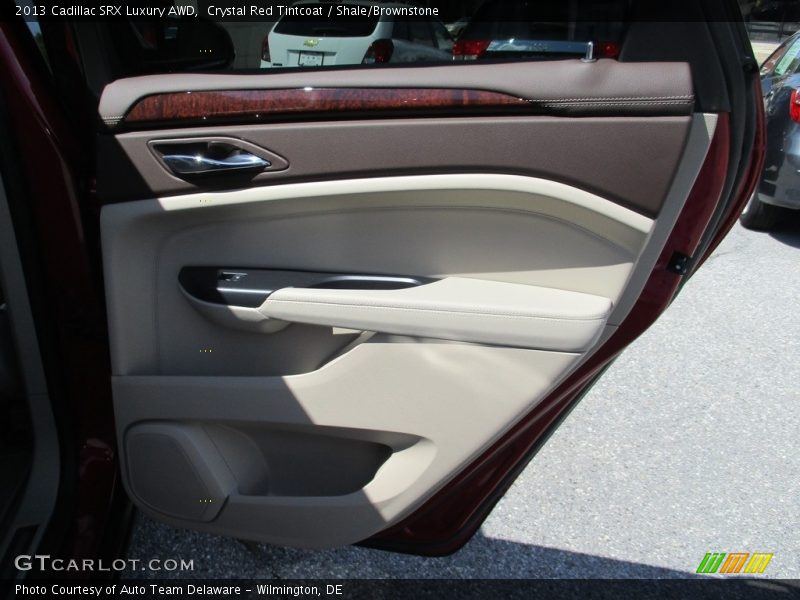Crystal Red Tintcoat / Shale/Brownstone 2013 Cadillac SRX Luxury AWD