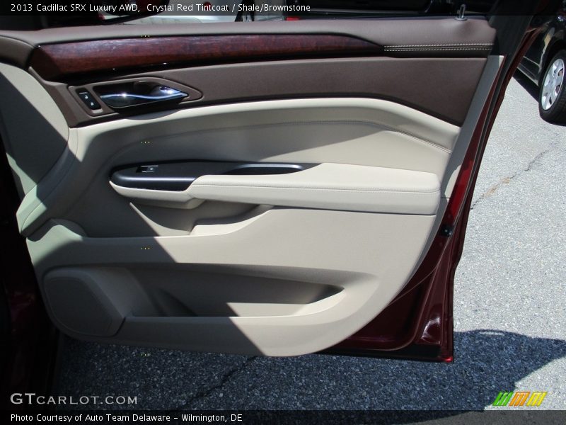 Crystal Red Tintcoat / Shale/Brownstone 2013 Cadillac SRX Luxury AWD