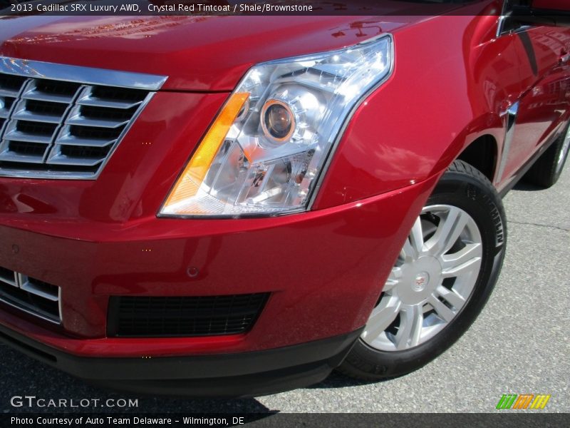 Crystal Red Tintcoat / Shale/Brownstone 2013 Cadillac SRX Luxury AWD