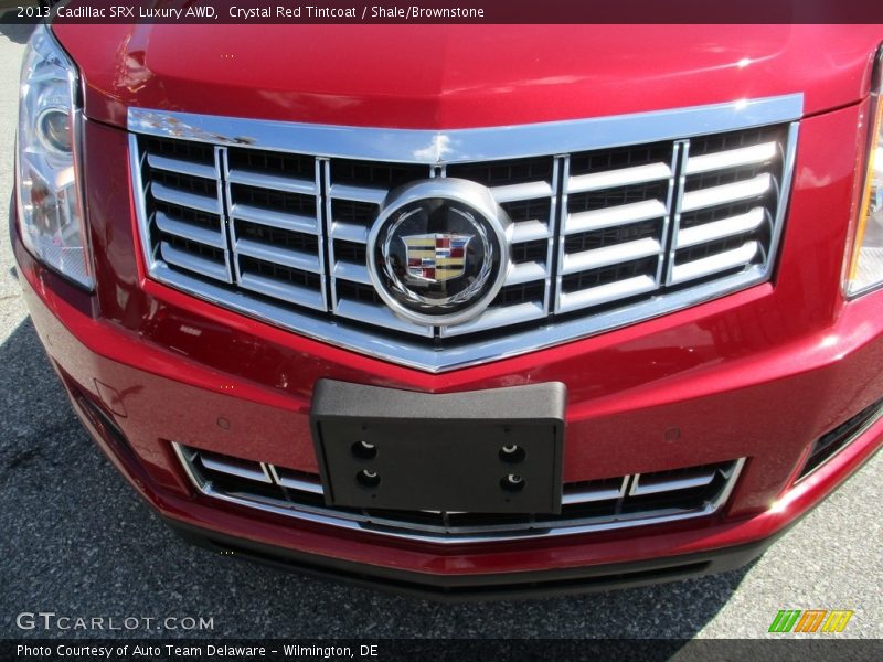 Crystal Red Tintcoat / Shale/Brownstone 2013 Cadillac SRX Luxury AWD