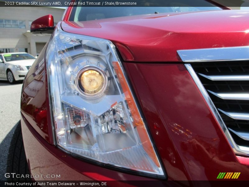 Crystal Red Tintcoat / Shale/Brownstone 2013 Cadillac SRX Luxury AWD