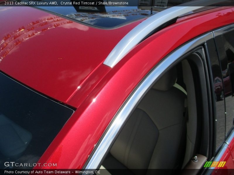 Crystal Red Tintcoat / Shale/Brownstone 2013 Cadillac SRX Luxury AWD