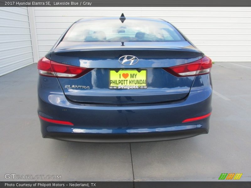 Lakeside Blue / Gray 2017 Hyundai Elantra SE