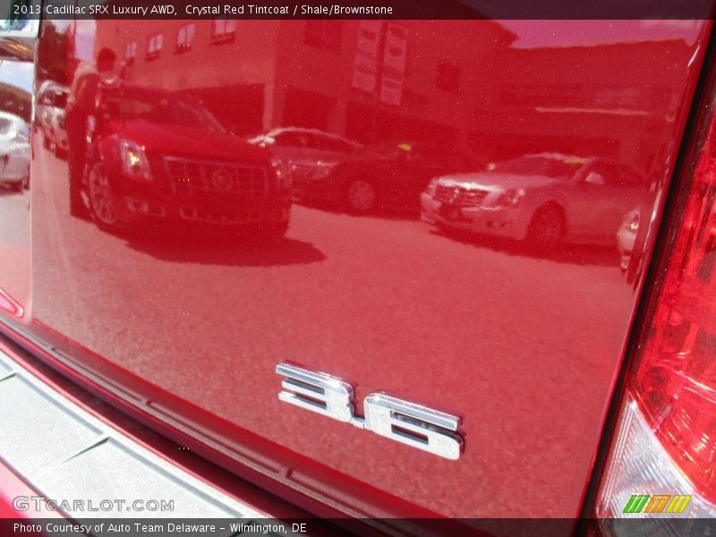 Crystal Red Tintcoat / Shale/Brownstone 2013 Cadillac SRX Luxury AWD