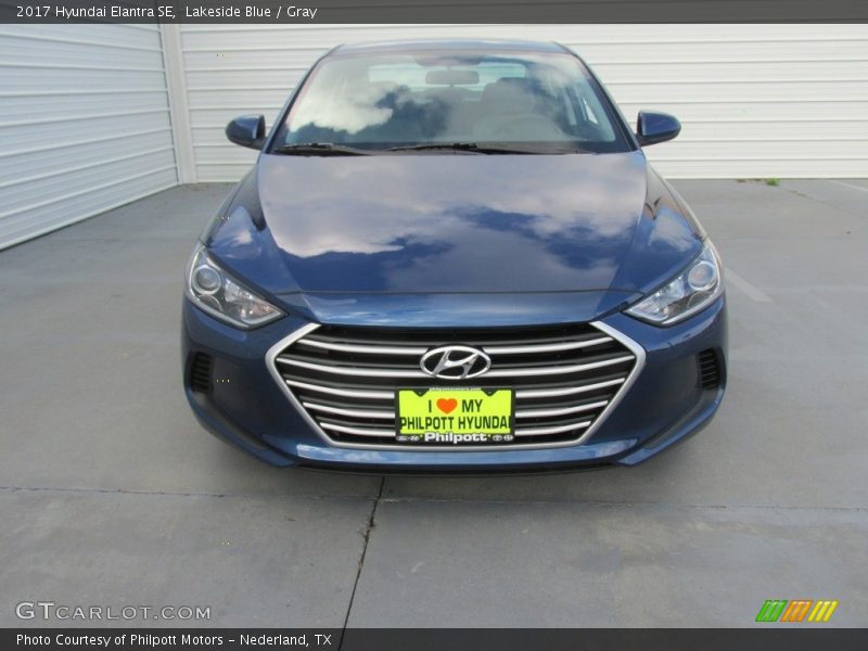 Lakeside Blue / Gray 2017 Hyundai Elantra SE