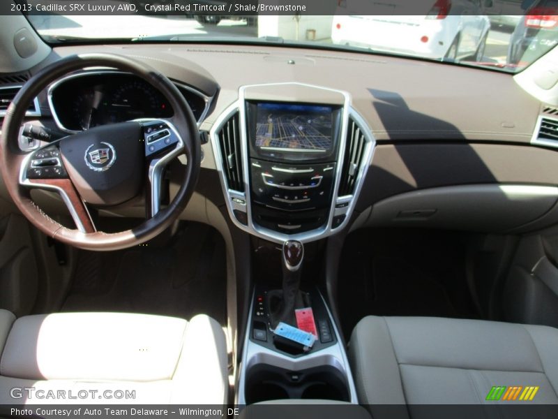 Crystal Red Tintcoat / Shale/Brownstone 2013 Cadillac SRX Luxury AWD