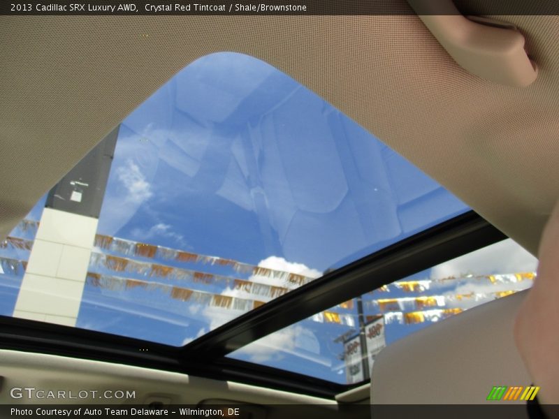 Crystal Red Tintcoat / Shale/Brownstone 2013 Cadillac SRX Luxury AWD