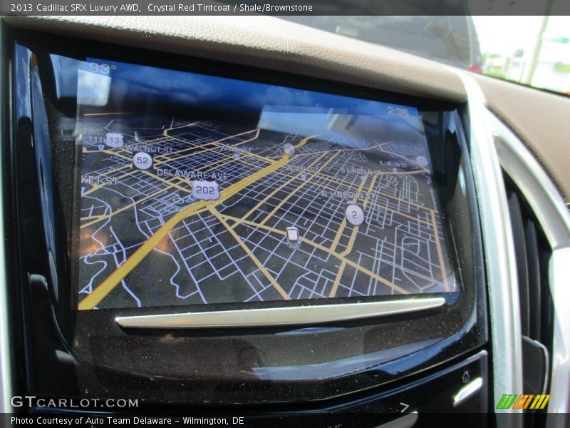 Crystal Red Tintcoat / Shale/Brownstone 2013 Cadillac SRX Luxury AWD