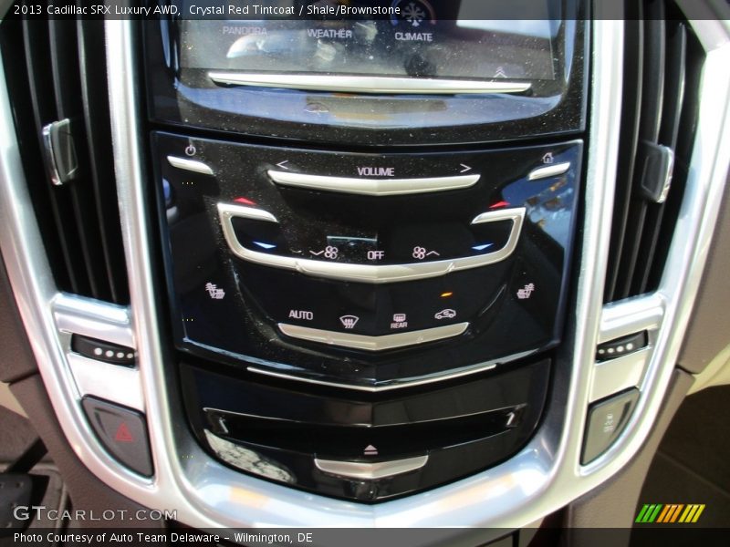 Crystal Red Tintcoat / Shale/Brownstone 2013 Cadillac SRX Luxury AWD