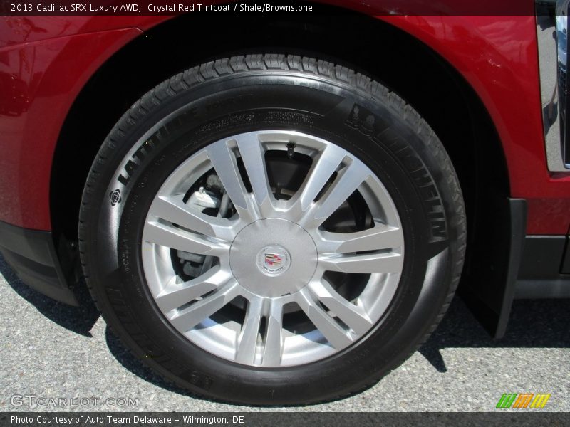 Crystal Red Tintcoat / Shale/Brownstone 2013 Cadillac SRX Luxury AWD