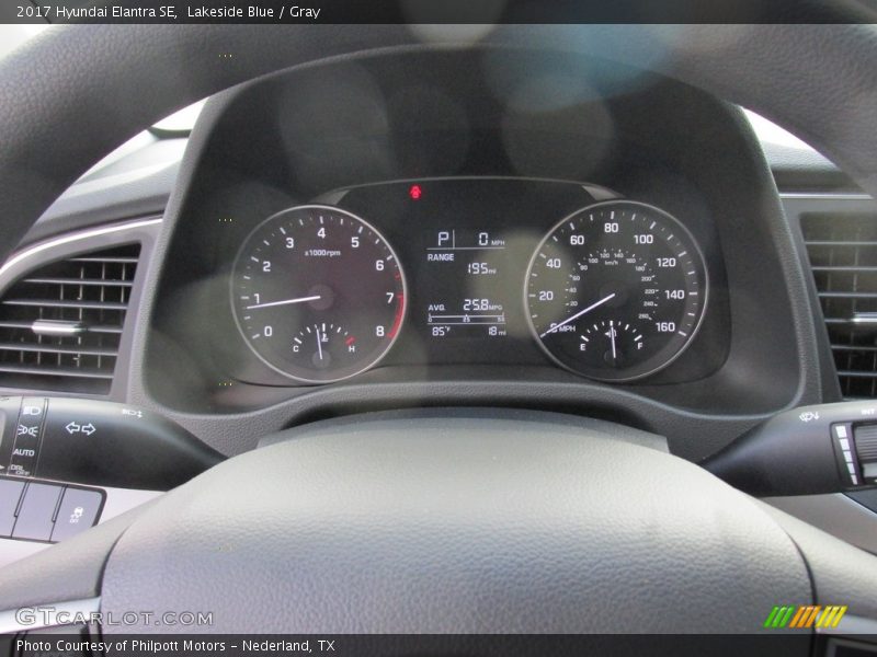 Lakeside Blue / Gray 2017 Hyundai Elantra SE