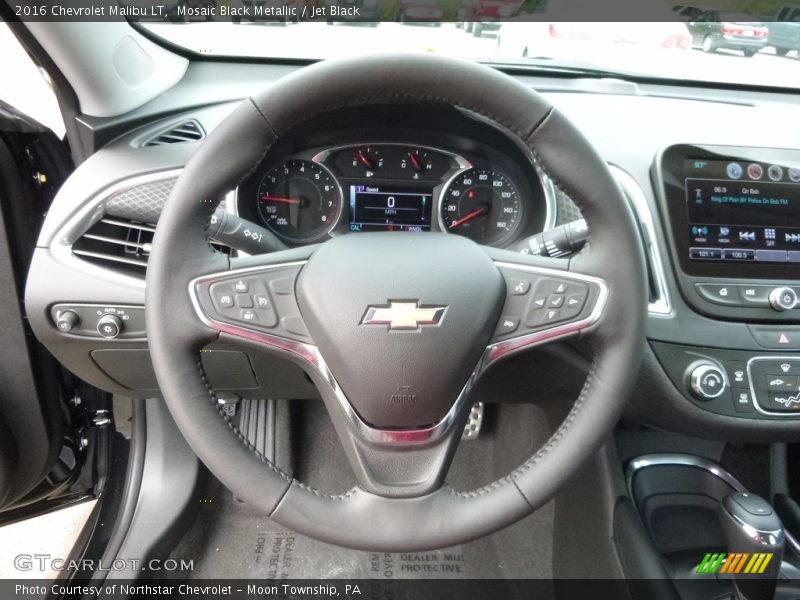 Mosaic Black Metallic / Jet Black 2016 Chevrolet Malibu LT