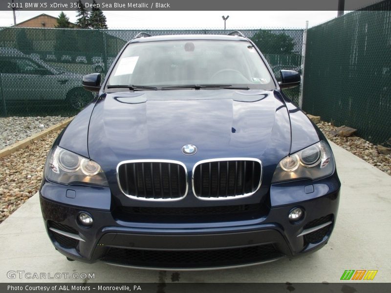 Deep Sea Blue Metallic / Black 2011 BMW X5 xDrive 35i