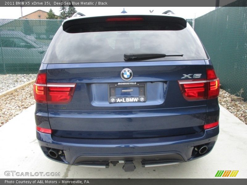 Deep Sea Blue Metallic / Black 2011 BMW X5 xDrive 35i