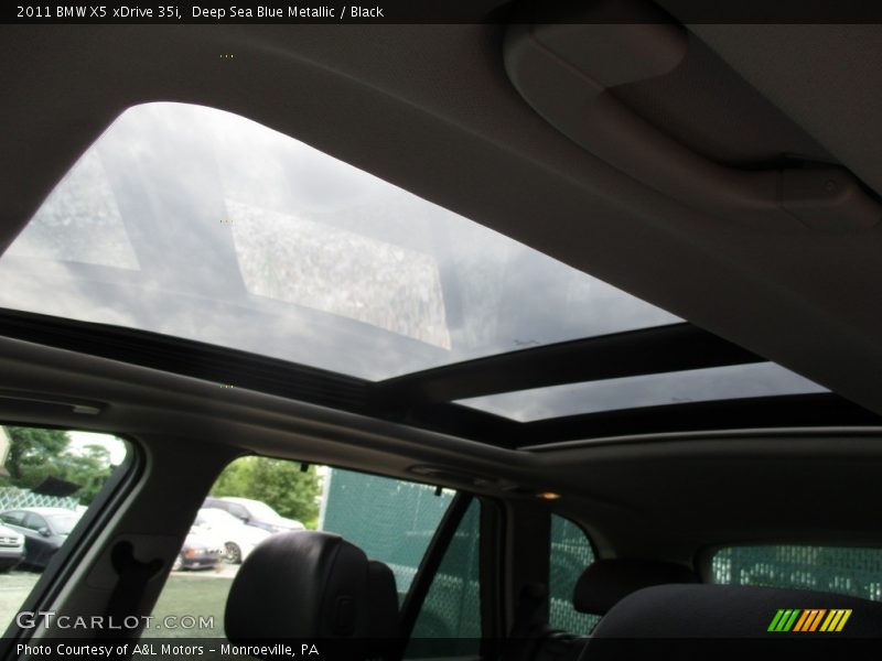 Deep Sea Blue Metallic / Black 2011 BMW X5 xDrive 35i
