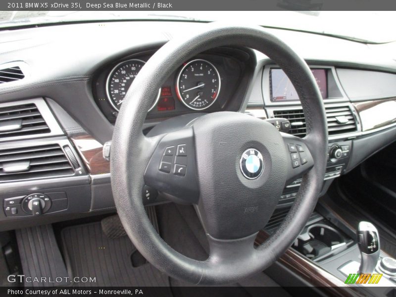 Deep Sea Blue Metallic / Black 2011 BMW X5 xDrive 35i