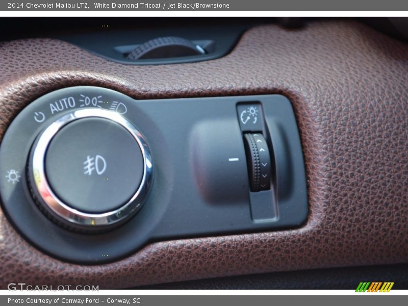 White Diamond Tricoat / Jet Black/Brownstone 2014 Chevrolet Malibu LTZ