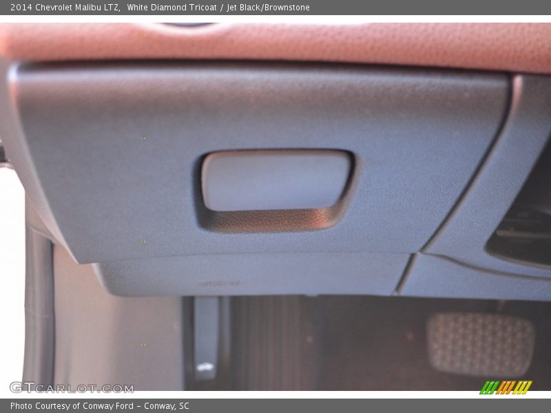 White Diamond Tricoat / Jet Black/Brownstone 2014 Chevrolet Malibu LTZ